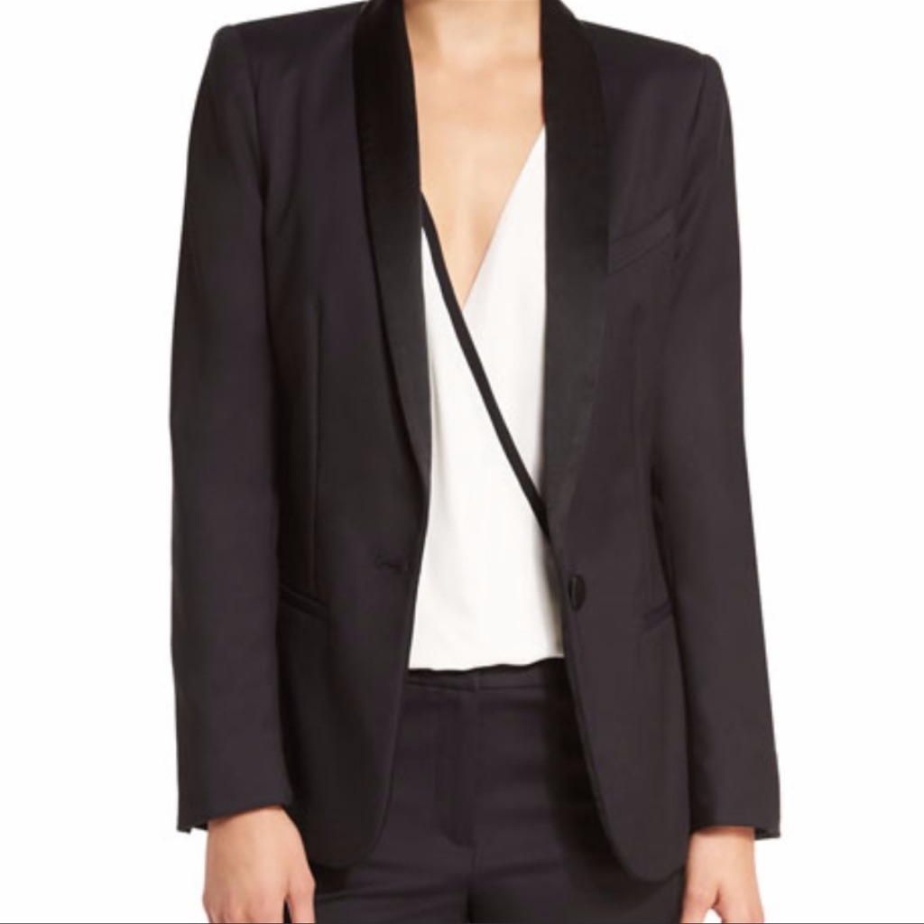 L'agence Antoni Tuxedo One Button Blazer